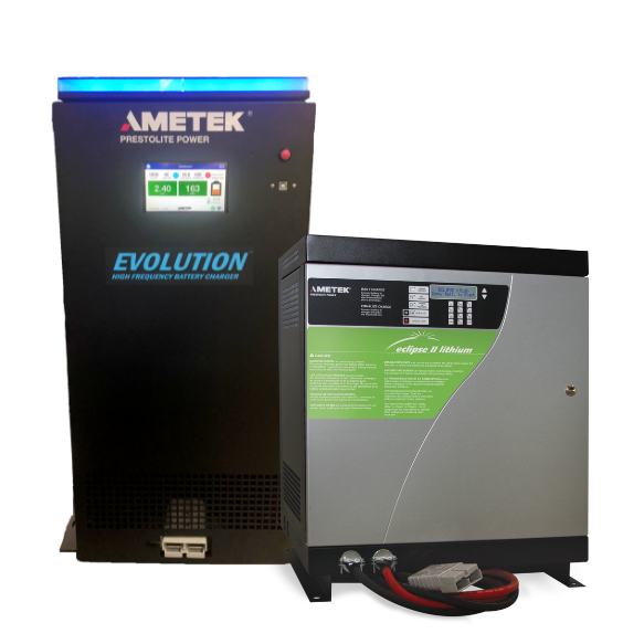 Lithium capable forklift battery chargers
